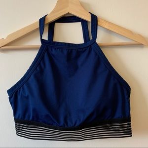 💙 Royal Blue High Neck Sports Bra